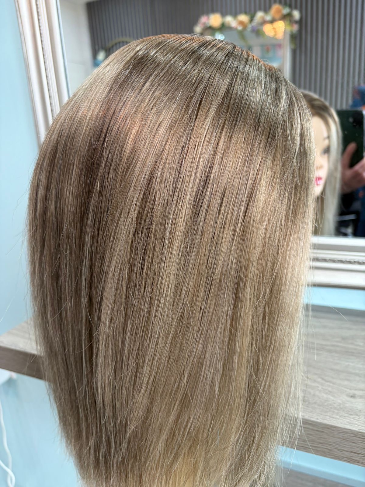 Hand-fitted topper, finished by Lorna Stringer