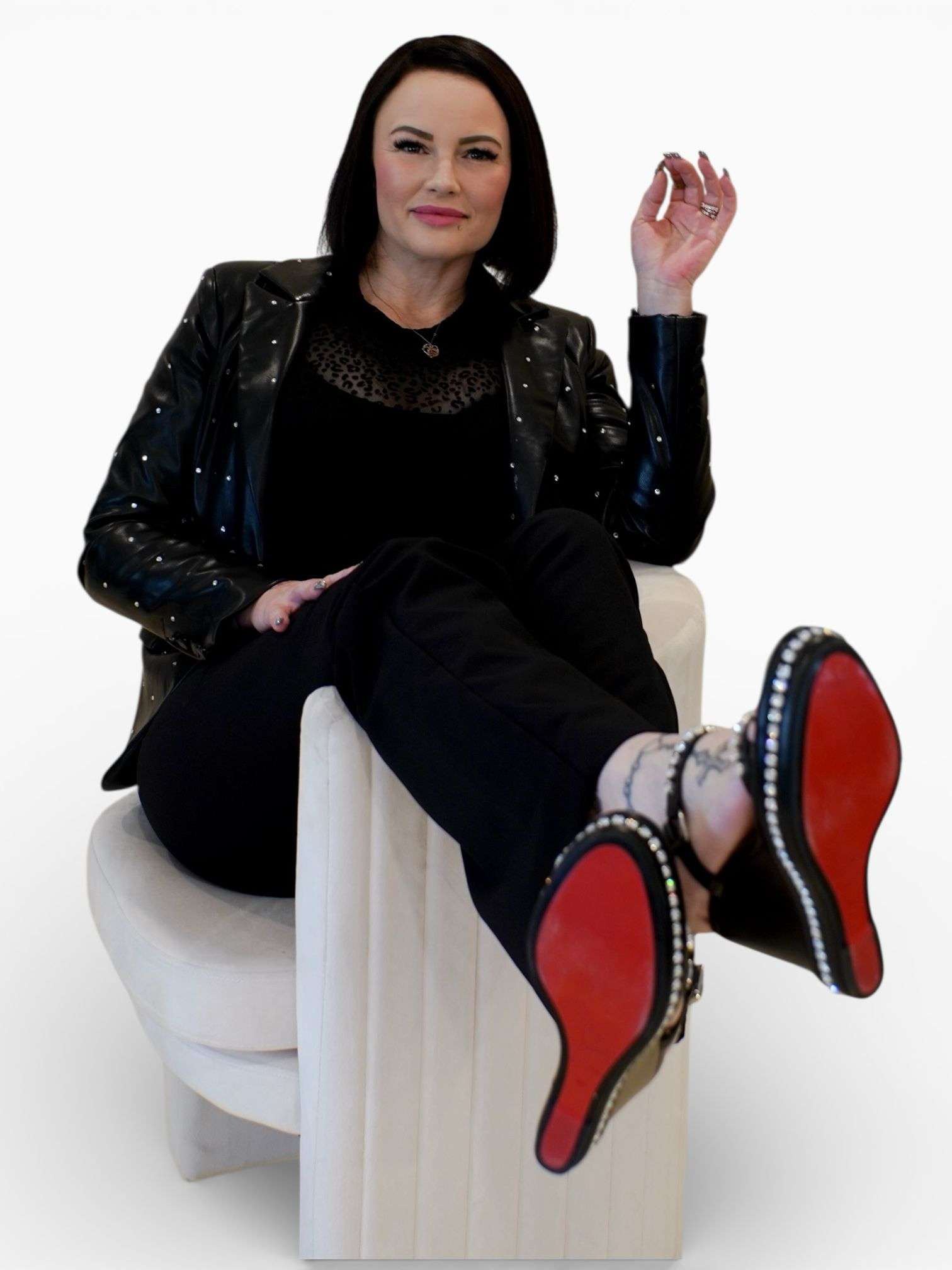 Nikki Layne in her studio