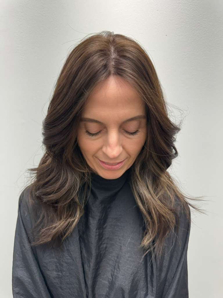 The same client after her Replica Scalp fitting